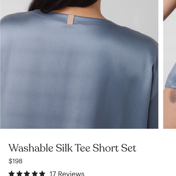 Lunya Washable Silk Tee Short Set - Picture 6 of 8